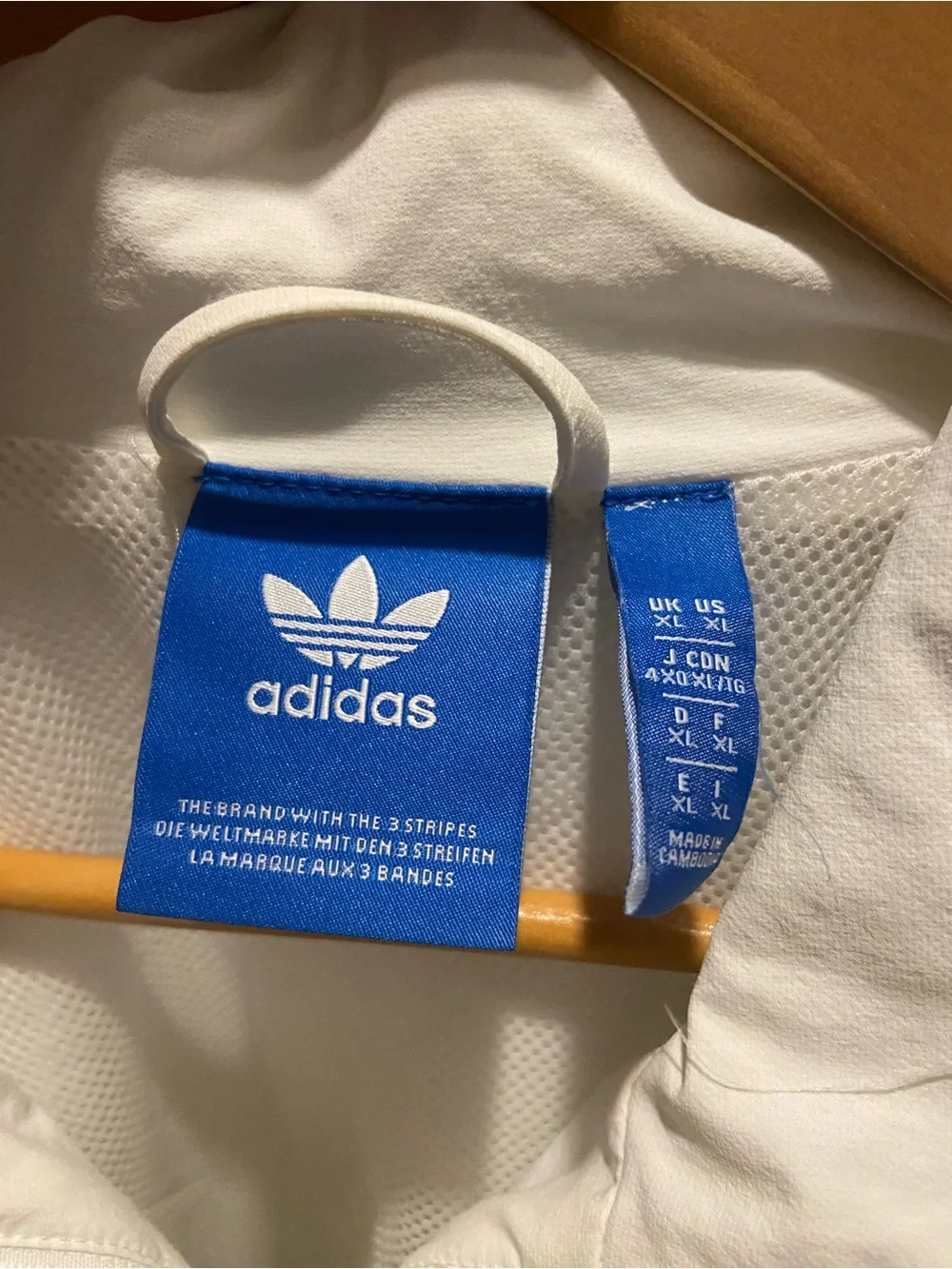 adidas zip front